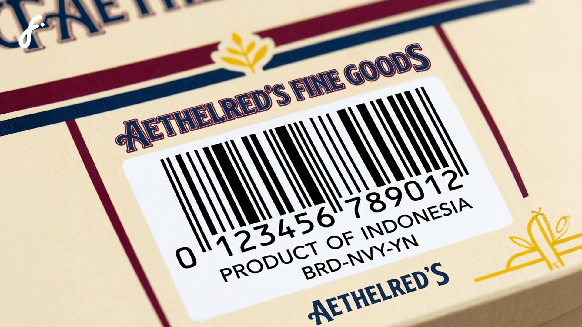 Contoh barcode pada label kemasan